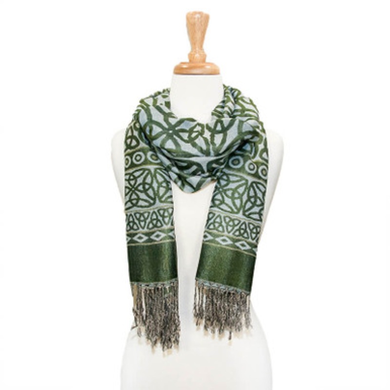 Light Blue Trinity Knot Pashmina Ladies Scarf