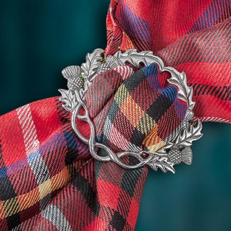 Scottish Thistle Scarf Ring