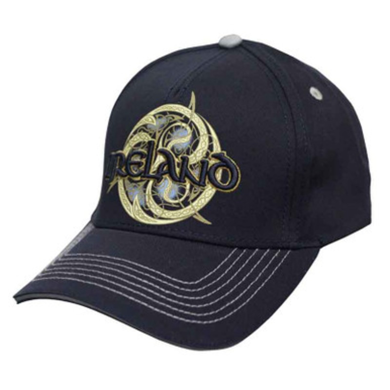 Traditional Craft Navy Ireland Celtic Swirl Baseball Cap