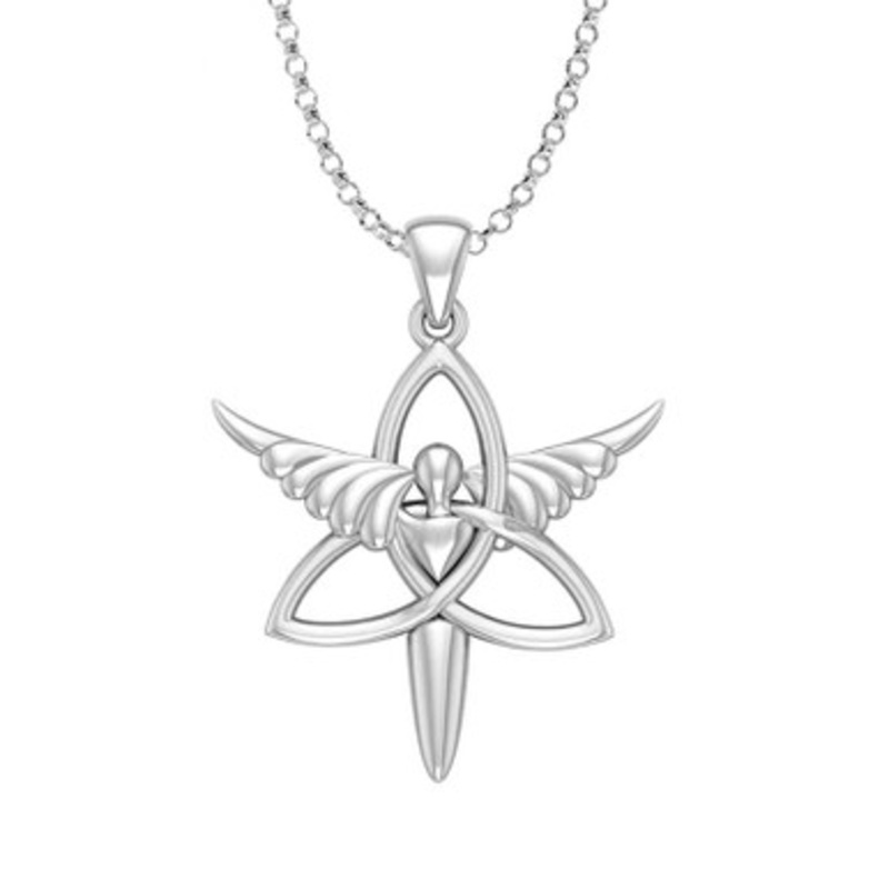 Trinity Knot Angel Pendant