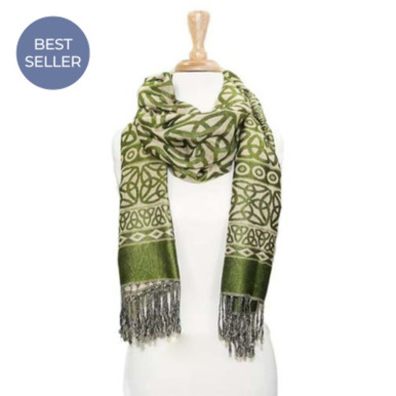 Trinity Knot Viscose Celtic Scarf