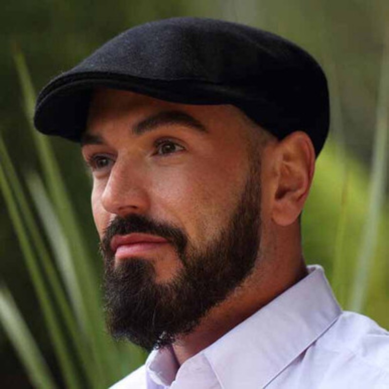 Irish Cap Donegal Touring Tweed Black