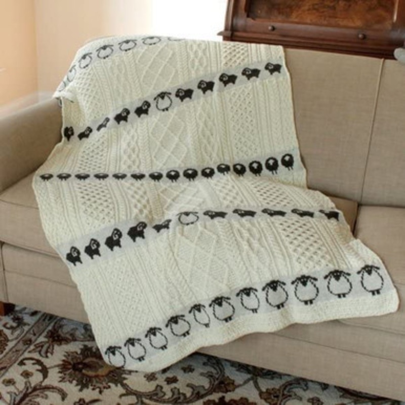 Sheep Wool Irish Blanket