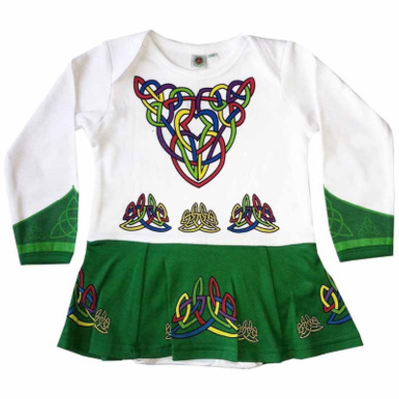 White Irish Dancer Dress Baby Vest