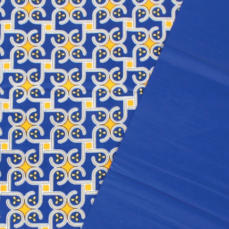 African Print & Plain Fabric Set: Sty A