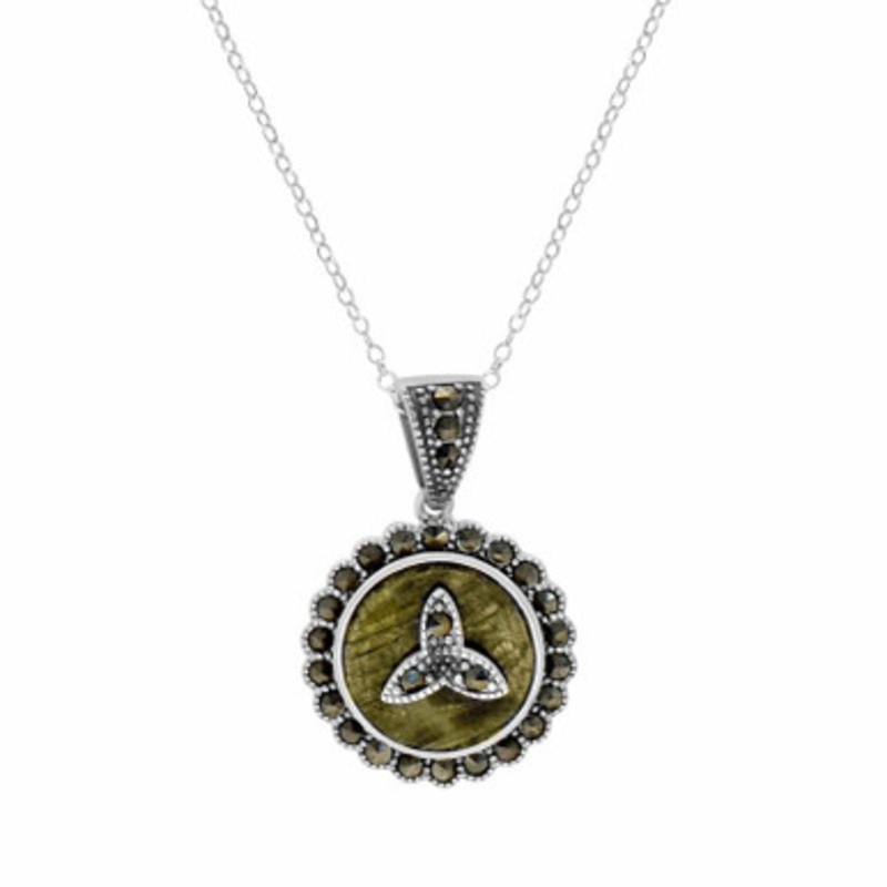 Connemara Marble Trinity Knot Pendant
