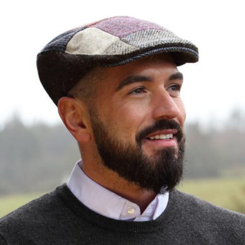 Donegal Touring Cap Patchwork Tweed