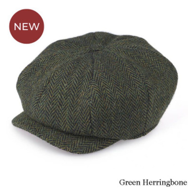Eight Piece Tweed Men Cap