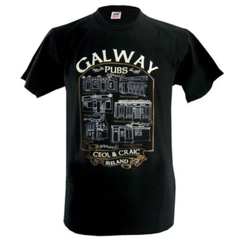 Galway Pubs Irish Tee Shirt