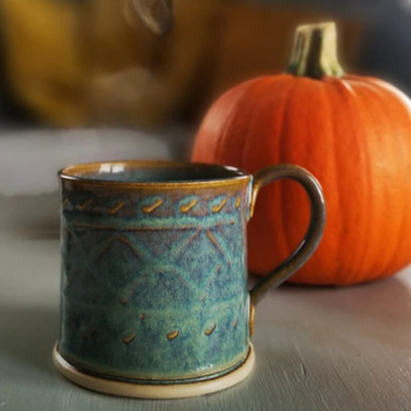 Handmade Irish Pottery Aran Mug