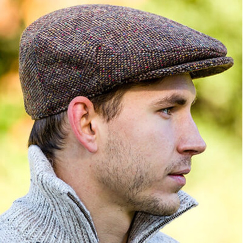 Irish Tweed Vintage Cap Brown Salt and Pepper