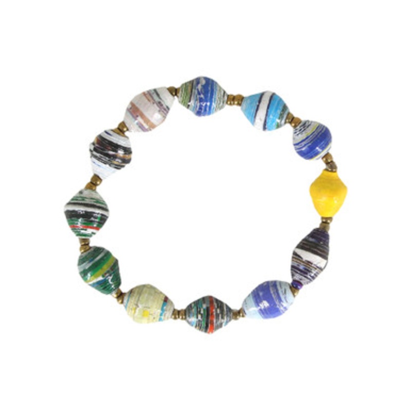 Paper Bead Bracelet - ASSORTED Colors