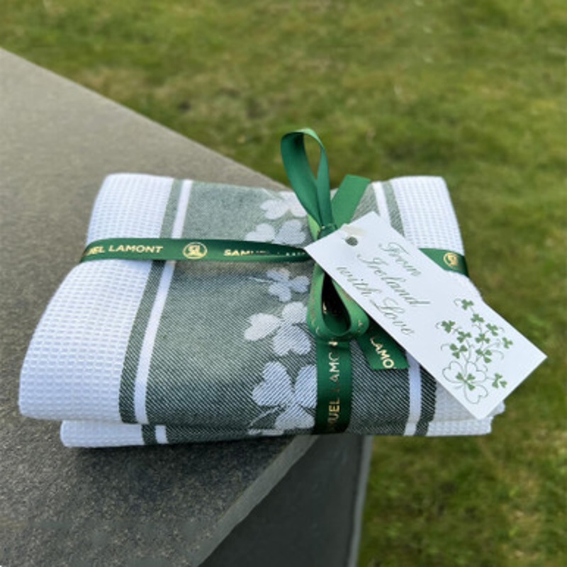 Shamrock Waffle Cotton Tea Towels