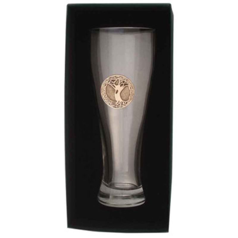 Tree of Life Giant Beer Glass Brass Finish