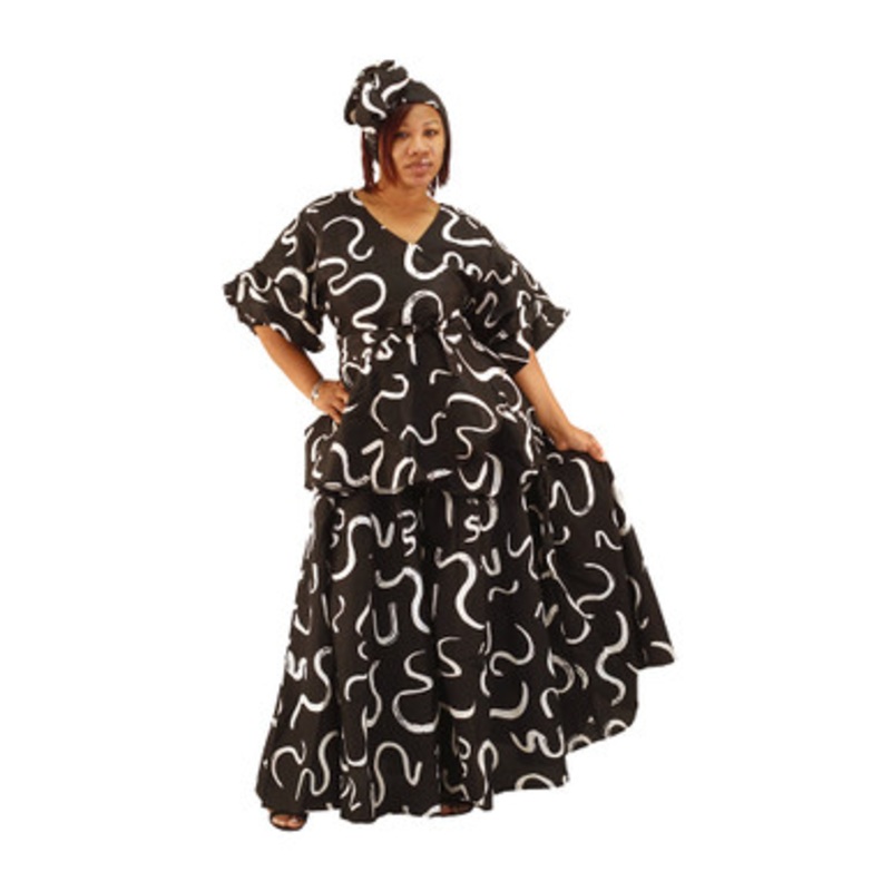 Black & White 2-Piece Wrap-Top Palazzo Set - Free Size