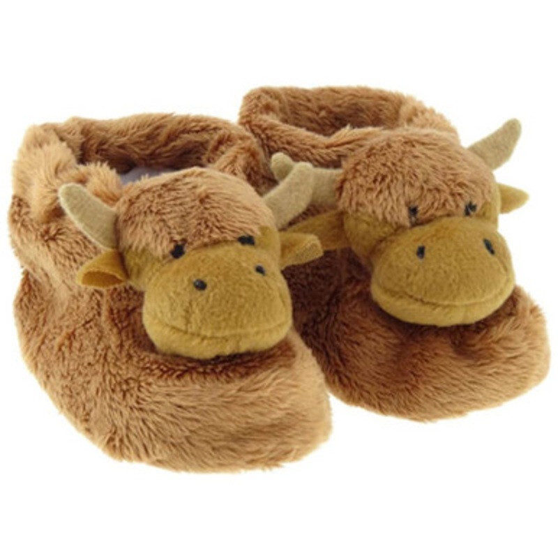 Highland Cow Scottish Baby Slippers