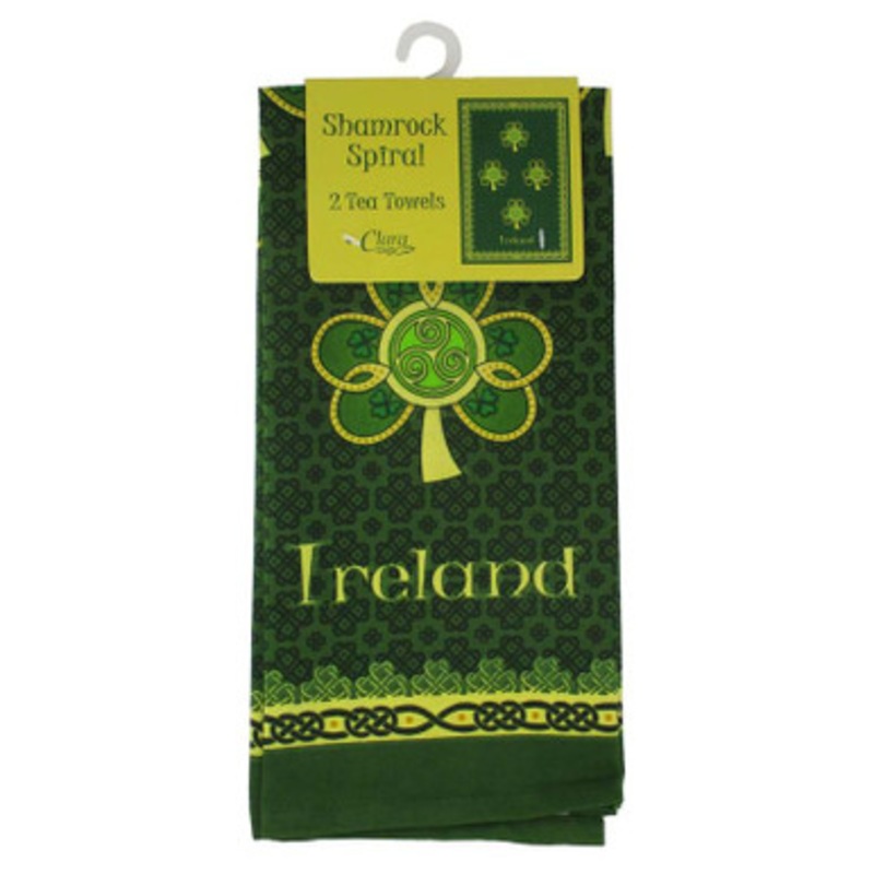 Shamrock Spiral Tea Towels