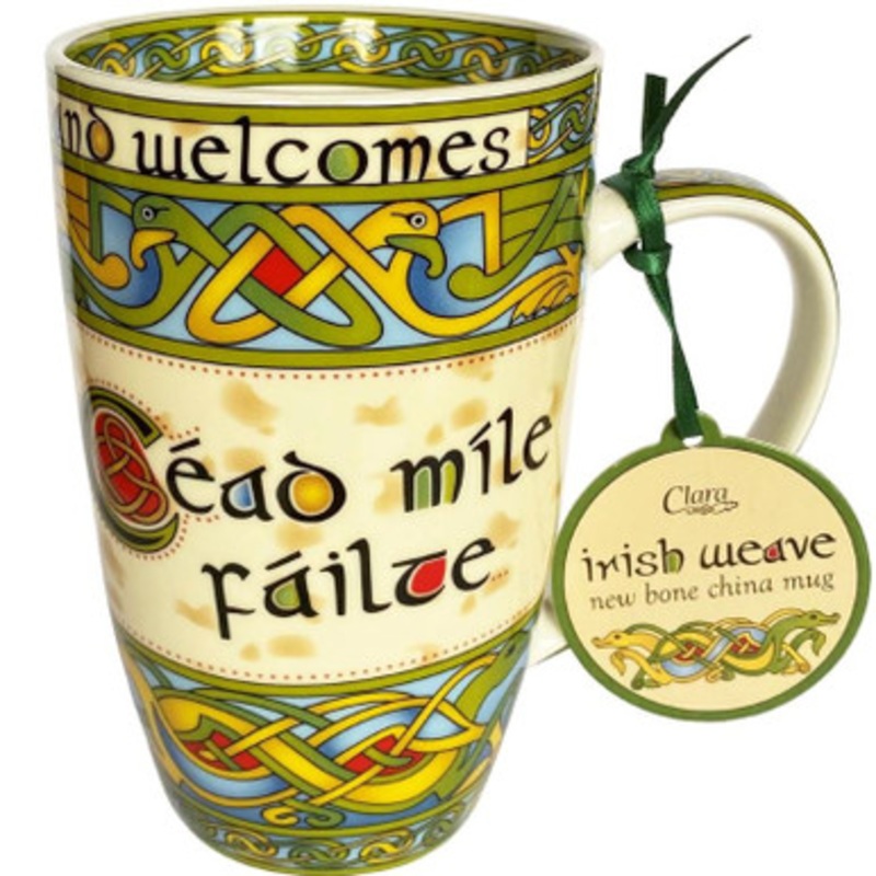 Cead Mile Failte China Mug - Irish Weave