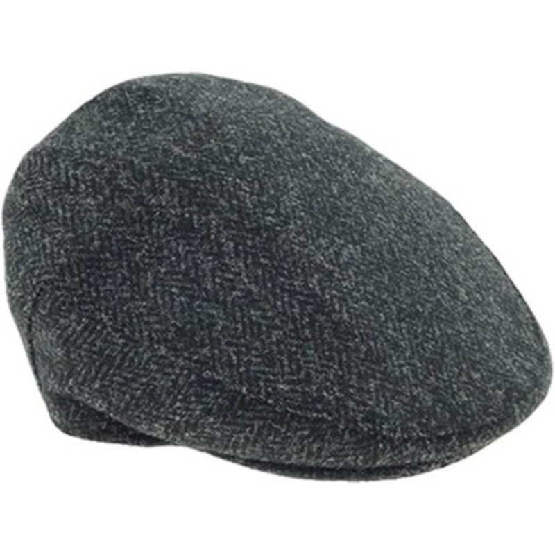 Charcoal Harris Tweed County Cap