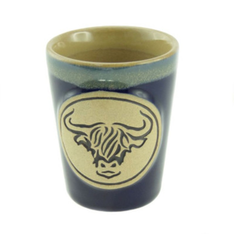 Stoneware Highland Cow Shot Cup
