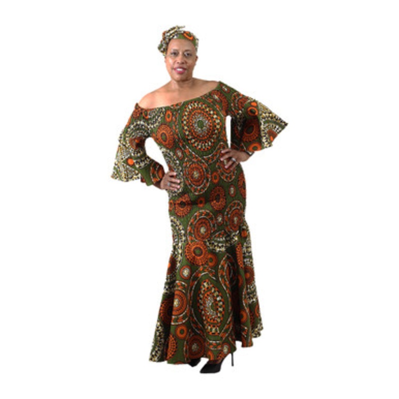 Tribal Print Smocked Dress