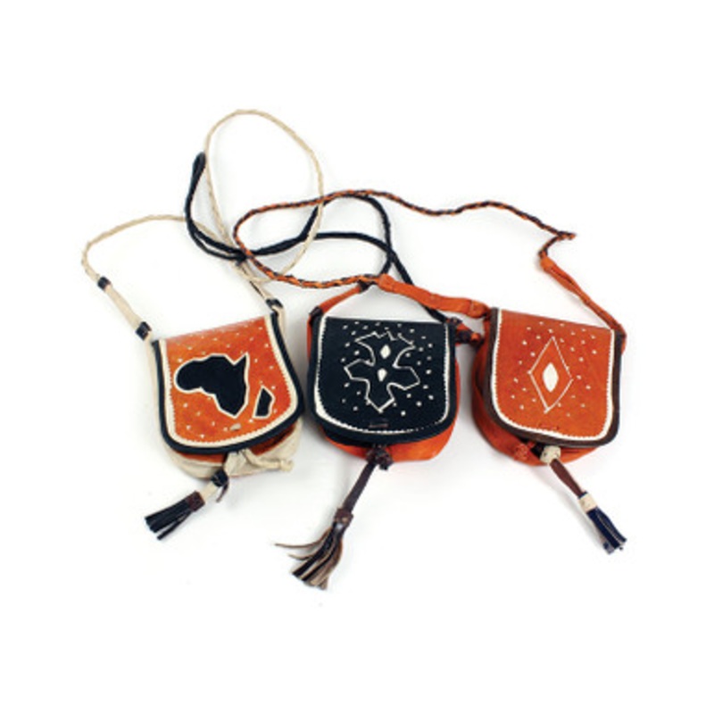 Tuareg Leather Small Handbag