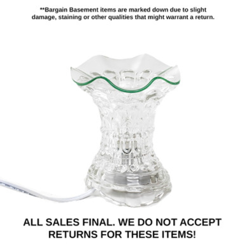 DAMAGED Electric Curved Glass Oil Burner
