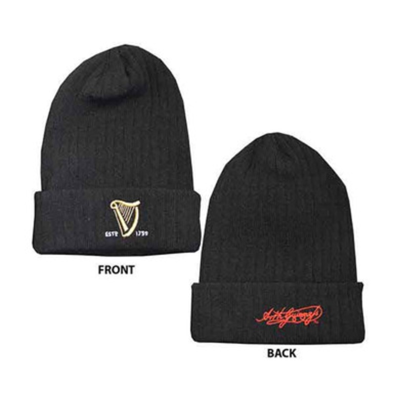 Guinness Signature Black Beanie