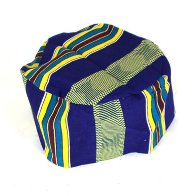 Kente Kufi Hat Style #4 BLUE