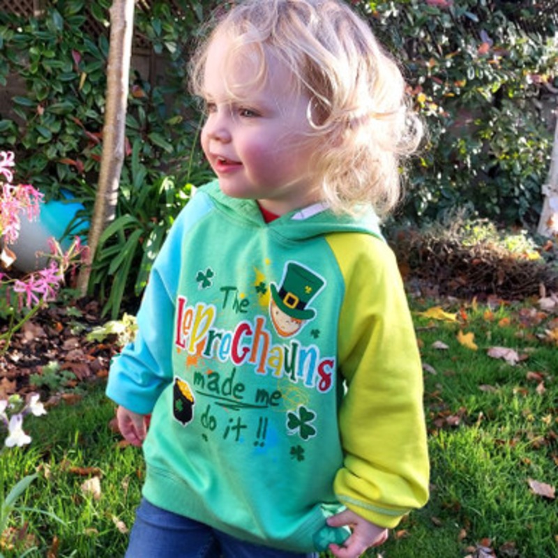 Leprechauns Irish Kids Hoodie