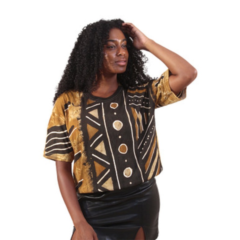 Mudcloth Hand Dyed T-Shirts - assorted designs