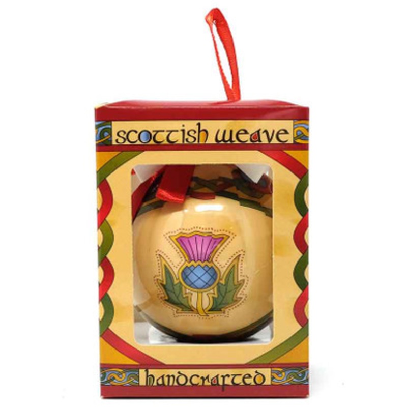 Scottish Thistle Christmas Bauble