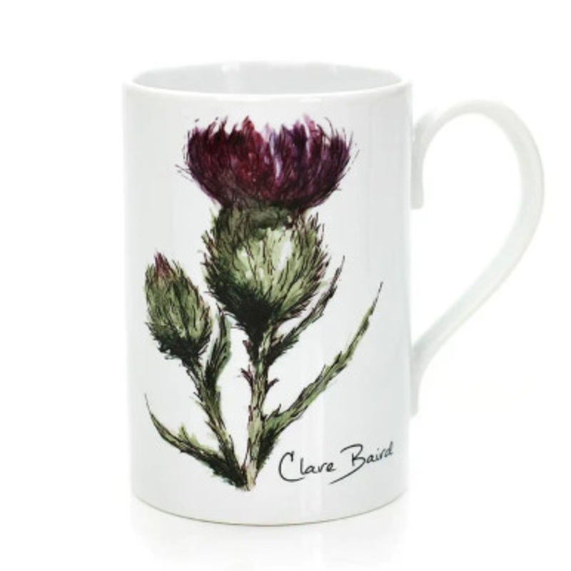 Scottish Thistle Porcelain Mug