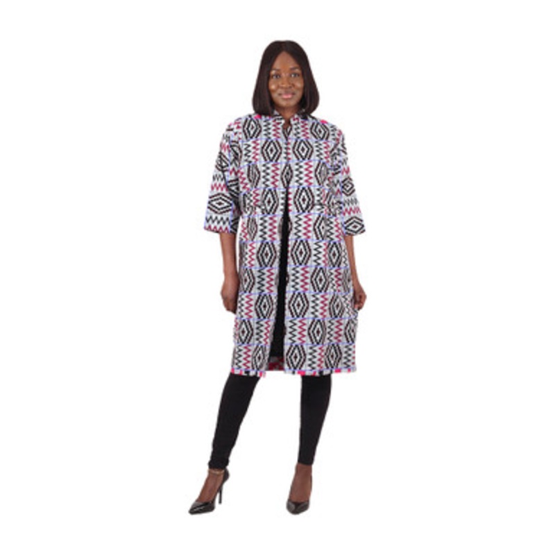 Three Quarter Long Ankara Print Kimono - Assorted Colors