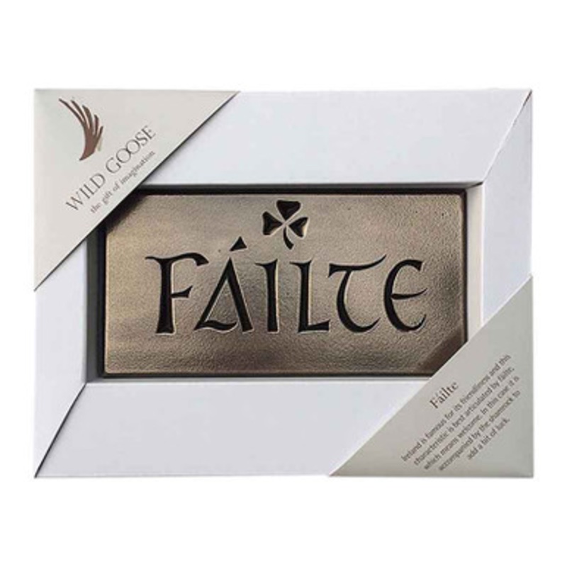 Traditional Irish Blessing Failte Bronzed Plaque