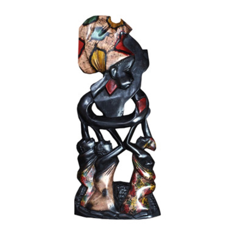 Women Holding Africa - Wall Plaque