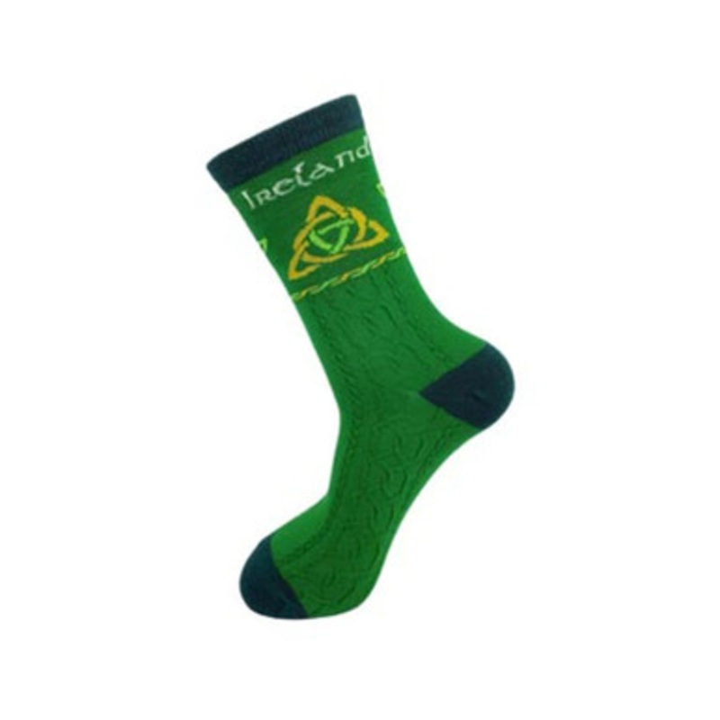 Adult Trinity Knot Irish Socks