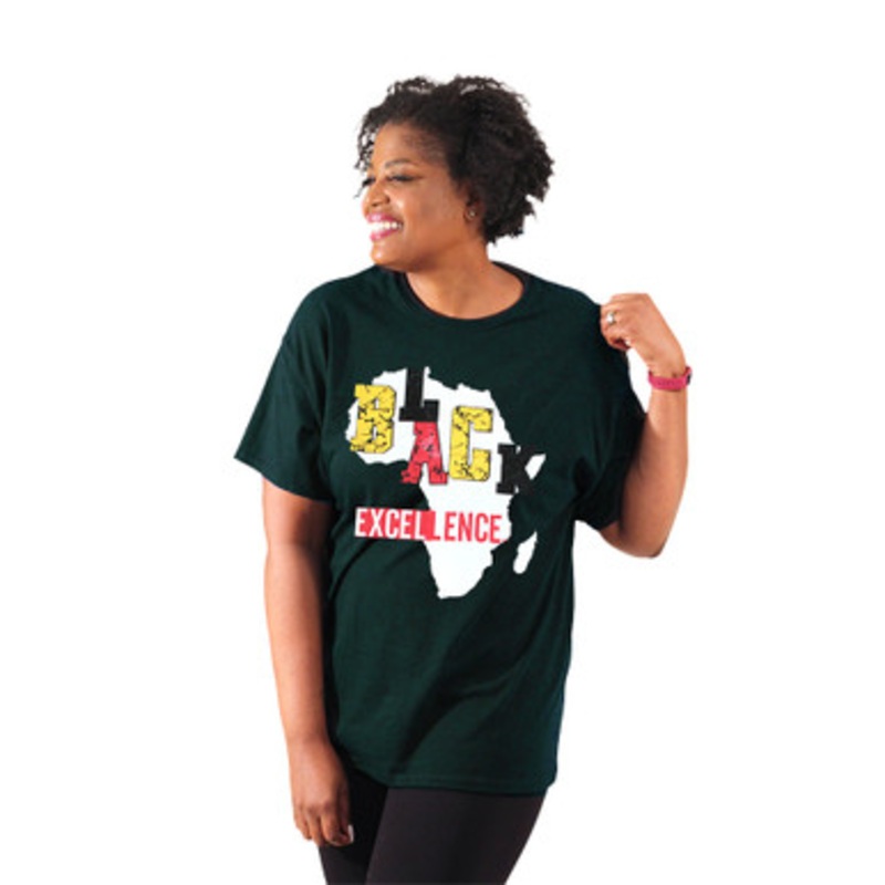 Forest Green Black Excellence' T-Shirt