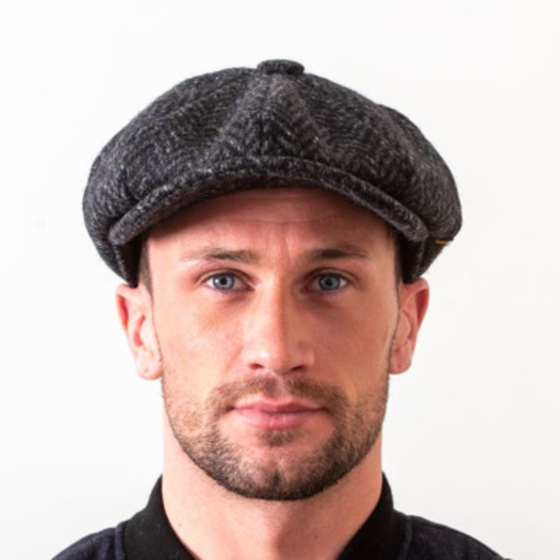 Kerry Tweed Charcoal Newsboy Cap