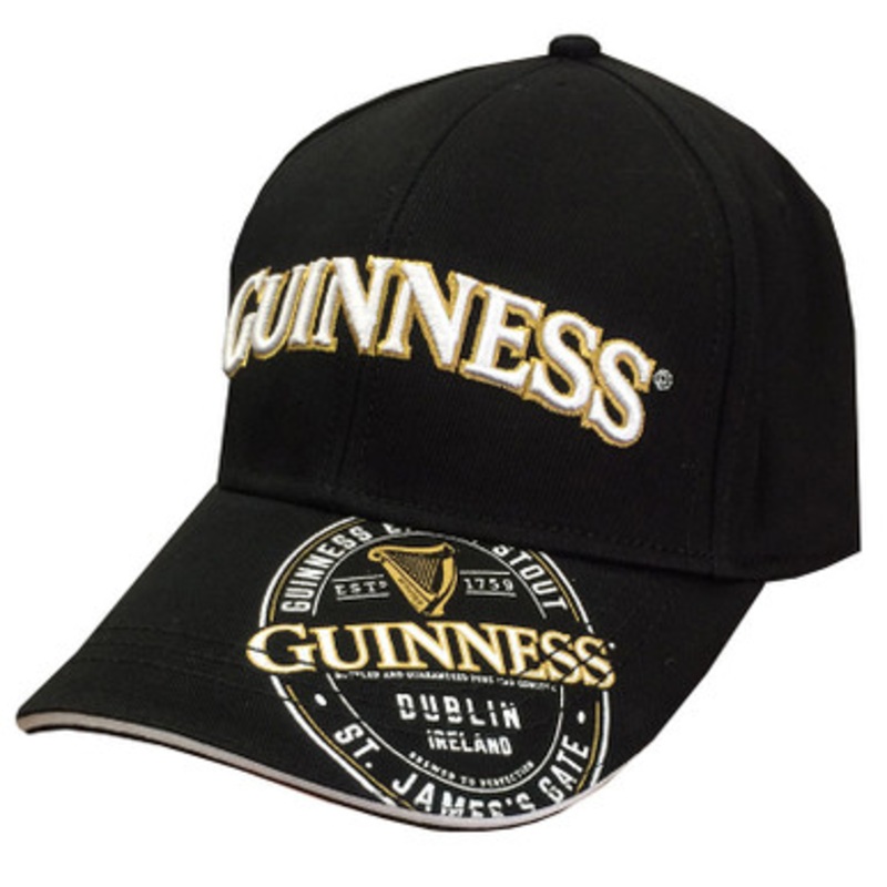 Black Guinness Performance Baseball Cap