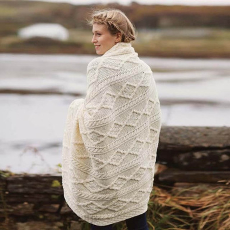 Fisherman Ireland Wool Throw