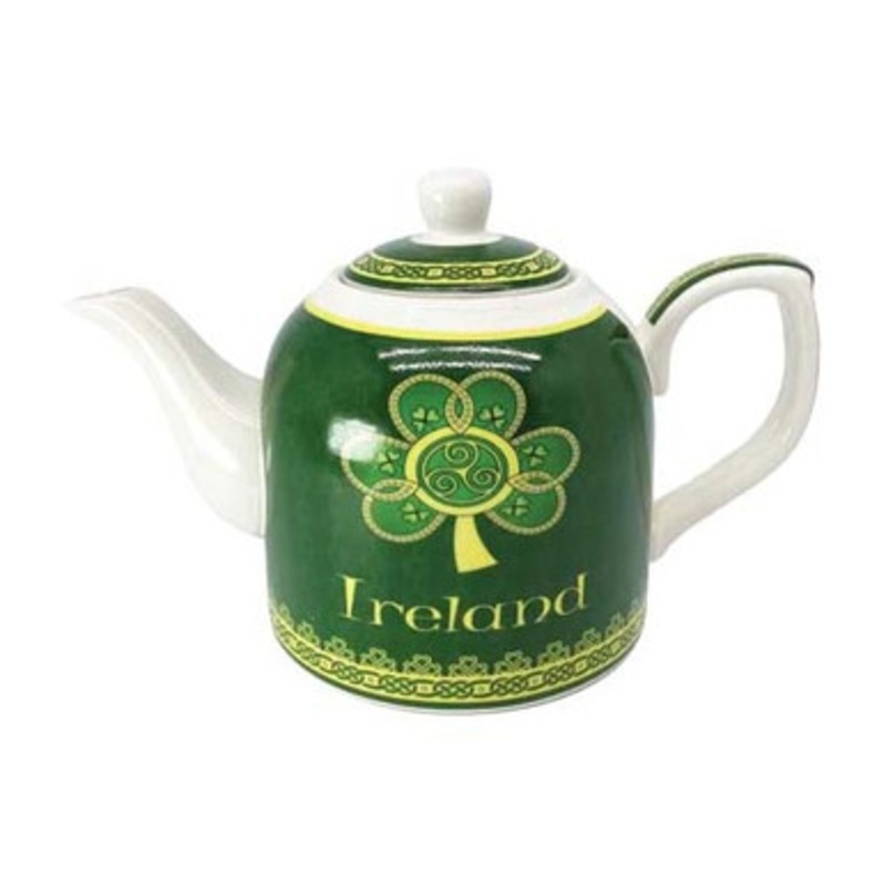 Shamrock Spiral Irish Teapot
