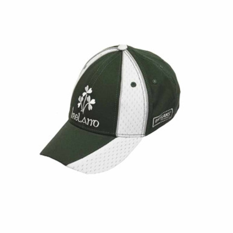 Traditional Craft Bottle Green White Ireland 3 Shamrock Baseball Cap