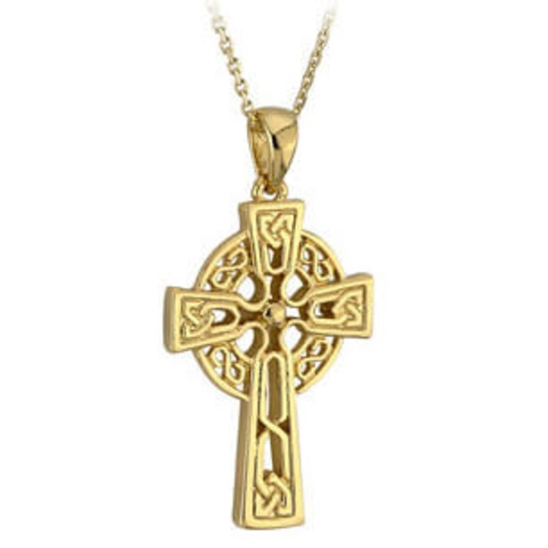 10K Tiny Celtic Cross Pendant