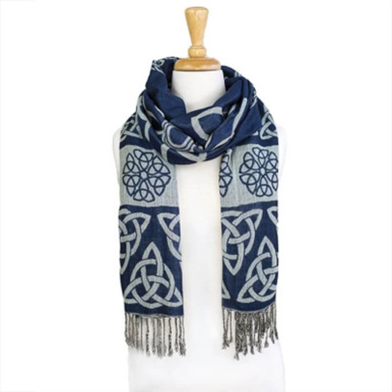 Reversible Celtic Knots Ladies Scarf
