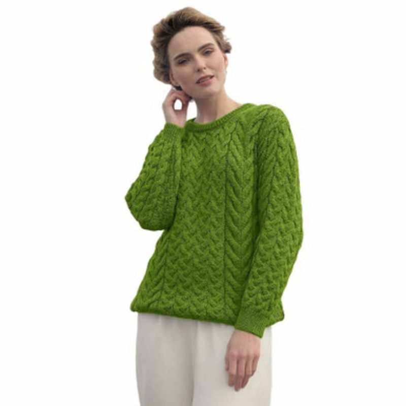 Supersoft Wool Aran Knit Ladies Sweater