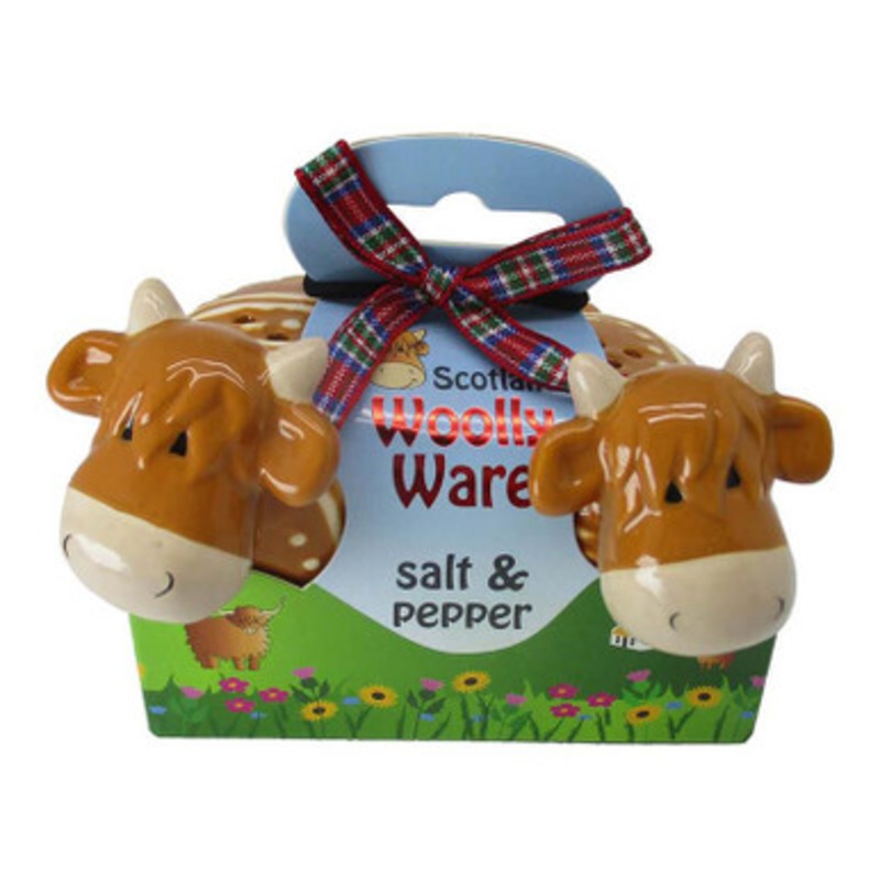 Highland Cow Salt & Pepper Shakers