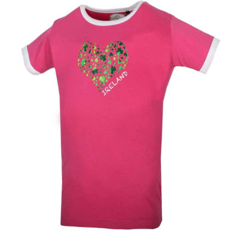 Malham Kids Ireland Shamrock Heart T-Shirt