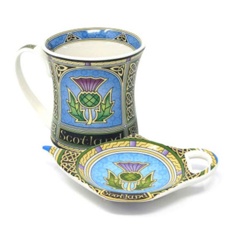Scottish Thistle Bone China Tea Set