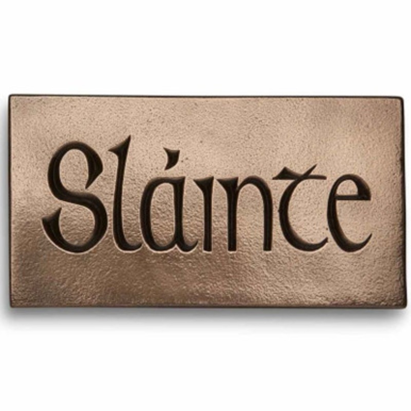 Story of Ireland Slainte Bronzed Plaque